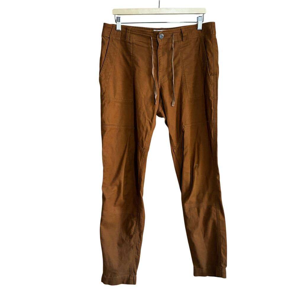Rei Cooperative brown trousers men's size 34W X 34L STAINED cotton blend‎